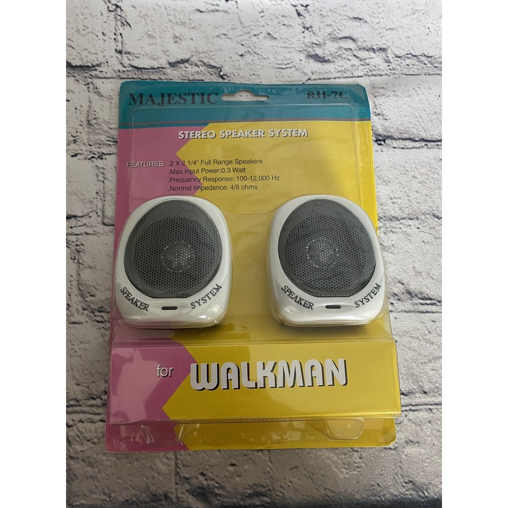 New Majestic‎ Stereo Speaker System For Walkman RH-7C New